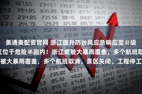 美通美配资官网 浙江提升防台风应急响应至Ⅱ级！“白海豚”闭眼，浙江位于危险半圆内！浙江或被大暴雨覆盖，多个航班取消，景区关闭、工程停工